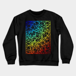 Gradient Color Mesh Crewneck Sweatshirt